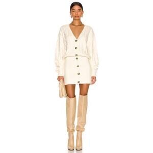 Retrofête  ivory cable knit DRESS TALA retro party size M